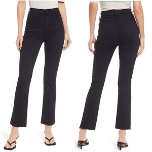 Mother Jeans High Waisted Rider Ankle Denim Jeans in Not Guilty Black Size 30